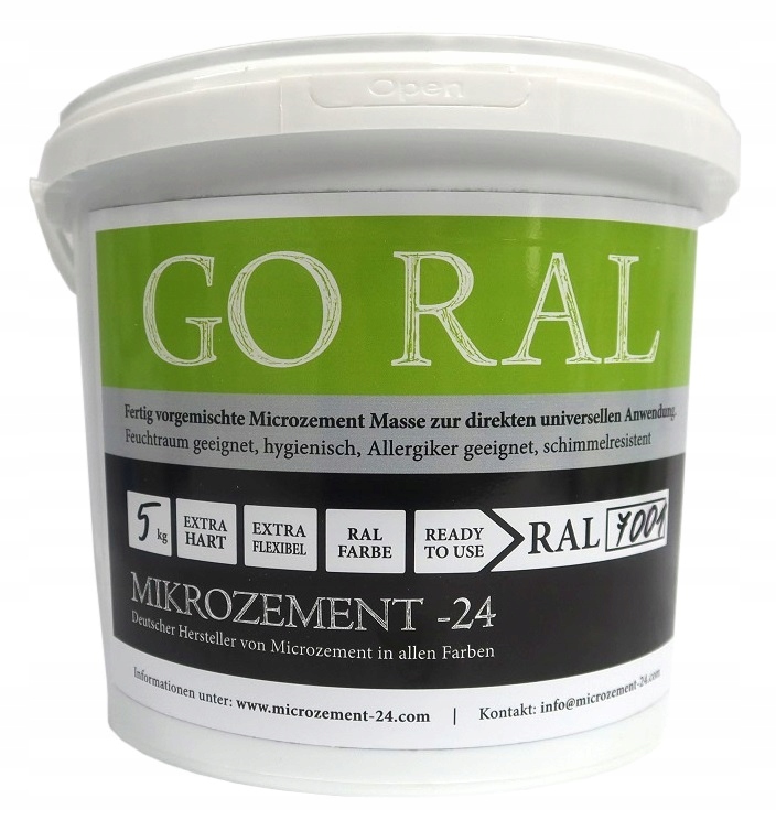 MIKROCEMENT GORAL RAL 7001 SZARY BŁĘKITNY 5kg