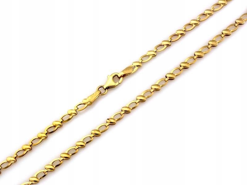 Złoty łańcuszek 585 nowoczesny 45 cm 4,67 g żółte złoto klasyczny na prezen