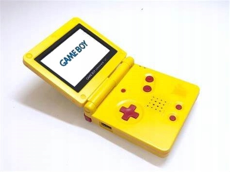 GAMEBOY ADVANCE SP PIKACHU Ekran IPS V3 + 369 GIER