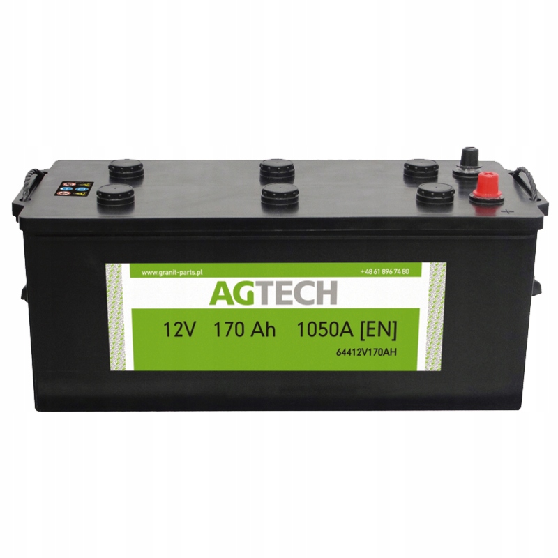 Купить Аккумулятор 12V 170AH 1050A, польский Agtech: отзывы, фото и ...