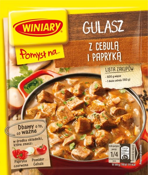 WINIARY POMYSŁ NA... GULASZ Z CEBULĄ I PAPRYKĄ 47G