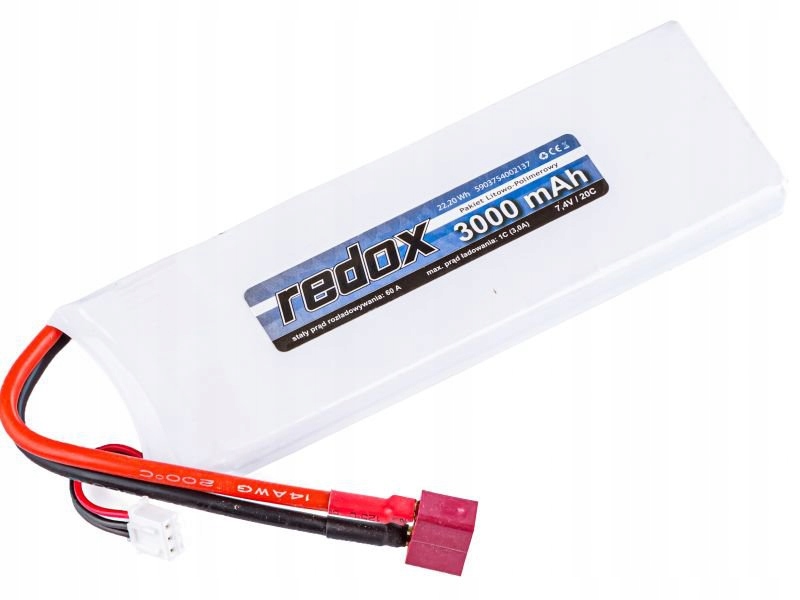 Redox ASG 3000 mAh 7,4V 20C (scalony) - pakiet