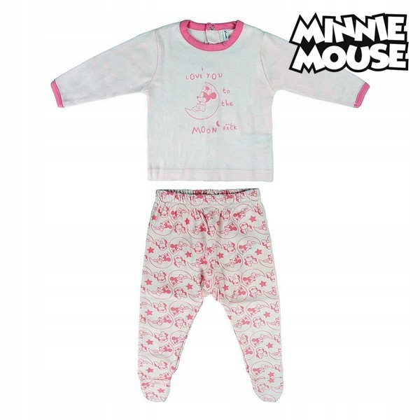 Piżama Dziecięcy Minnie Mouse Różowy 3 Miesiące