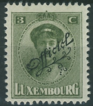 Luxembourg 3 cent. - Princessa / Officiel nadr.