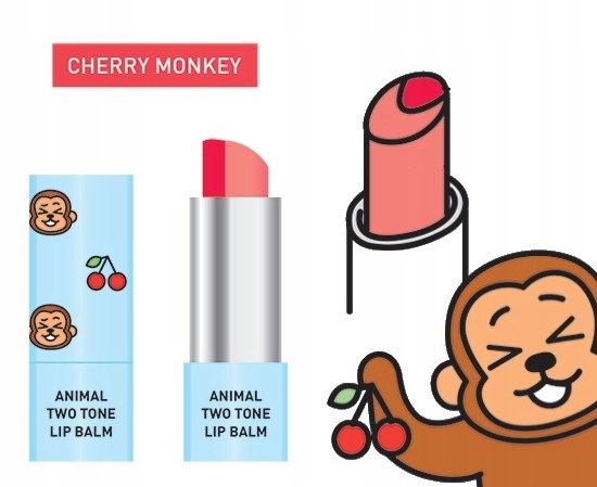 Skin79 ANIMAL LIP BALM CHERY MONKEY POMADKA SZTYFT