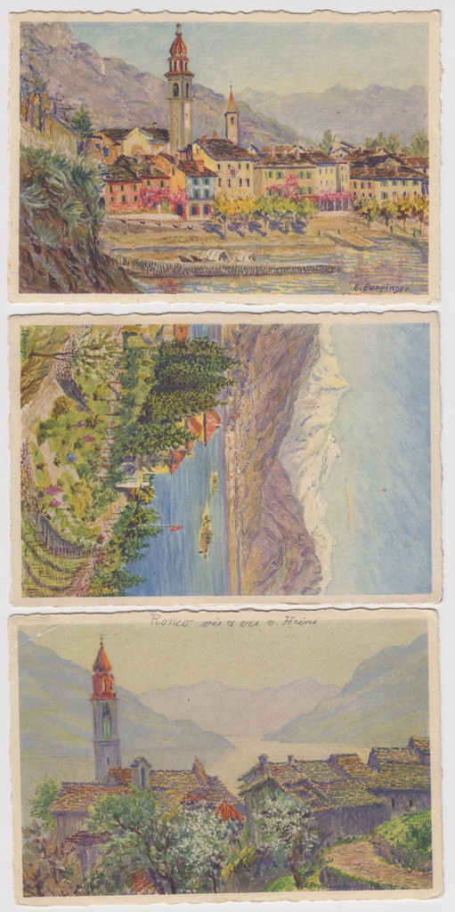 1935 kartka widokowa wydawnictwo Zuppinger Locarno