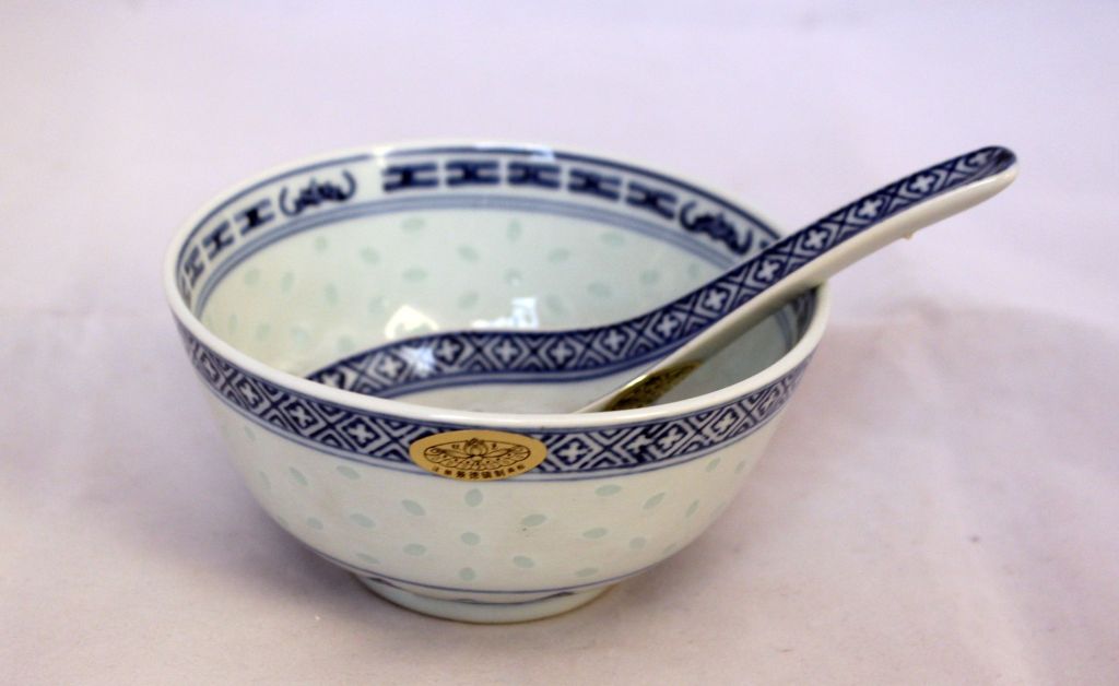 Chińska miseczka ceramiczna do ryżu zupy jak nowa