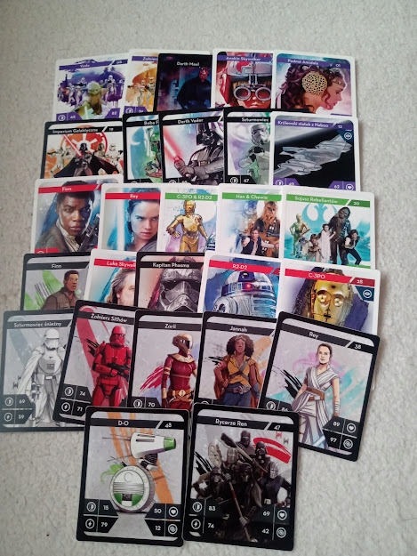 Karty Star Wars Kaufland zestaw 27 kart