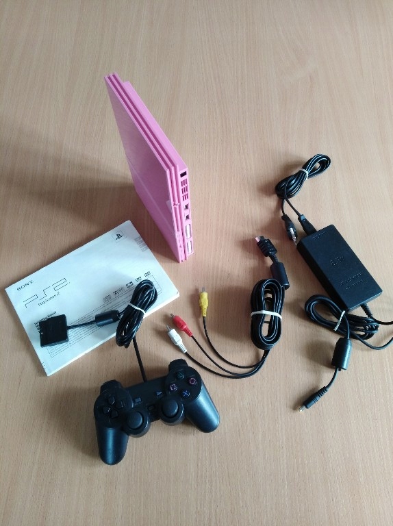 ps2 slim pink różowy