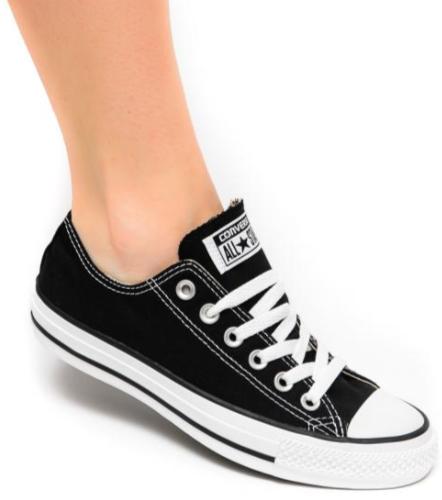 converse czarne niskie 37