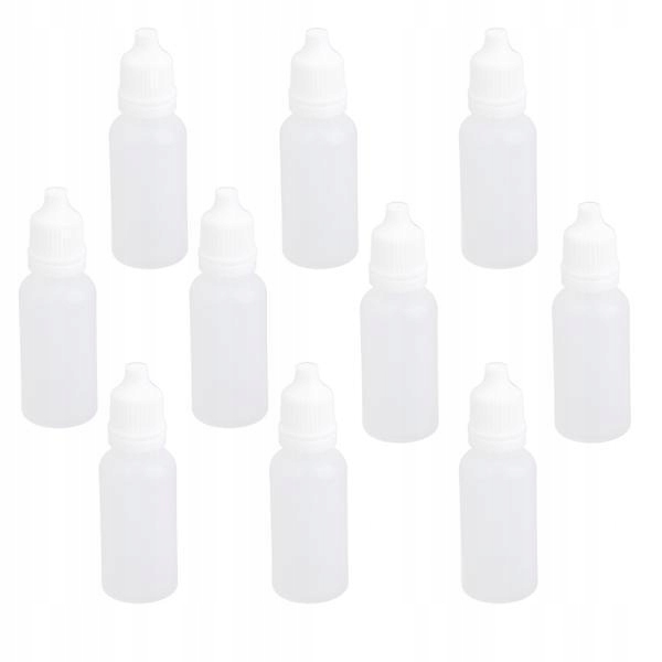 12x10x Empty Squeezable Dropper Bottle 12 Pcs