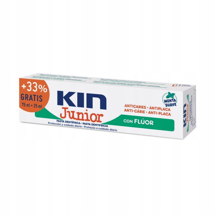 Kin Junior Mint Mild Toothpaste 75ml+25ml