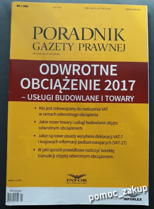 PGP - Odwrotne obciążenie 2017 - usł. bud i towary