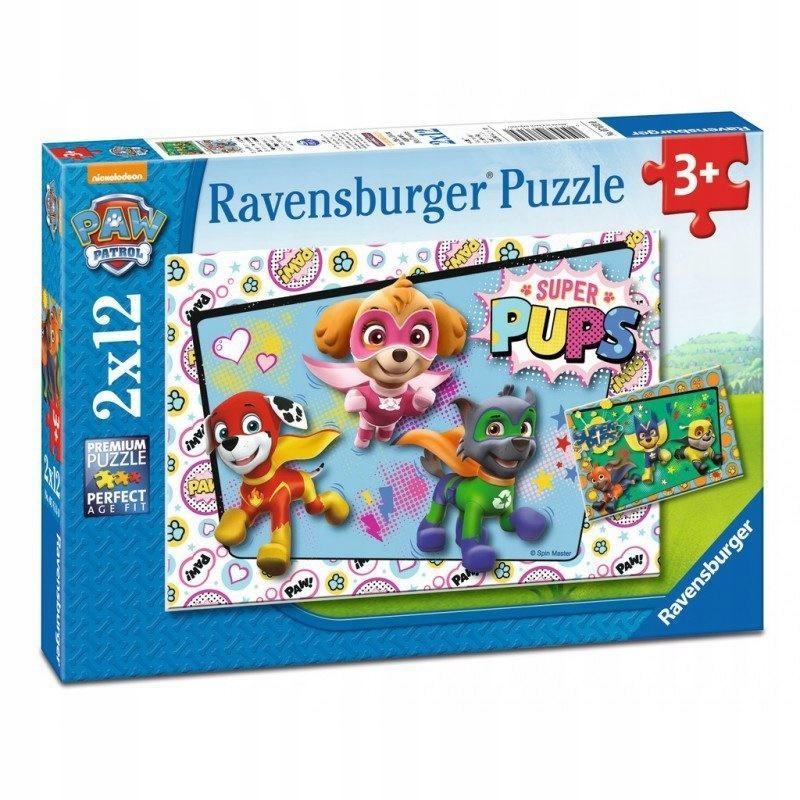 PUZZLE PSI PATROL 2X12, RAVENSBURGER