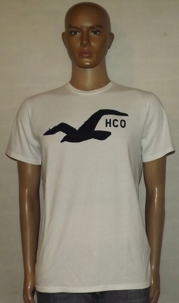 HOLLISTER__MĘSKI T-SHIRT LOGO roz.L