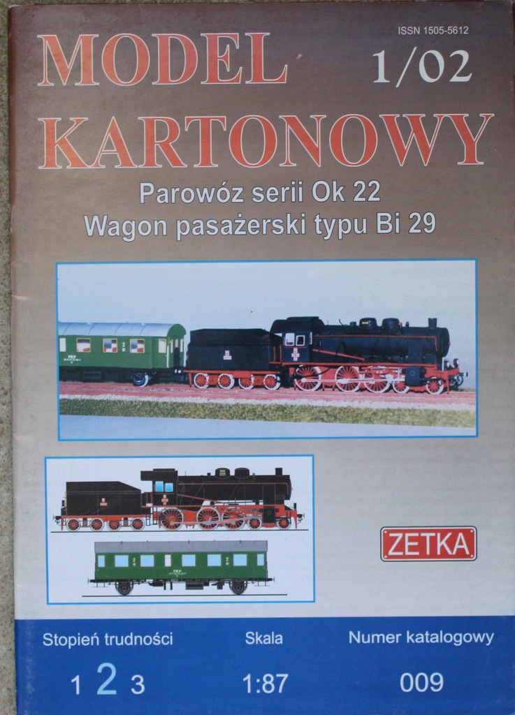 Ok22 Kartonowy skala H0 1/87 ZETKA