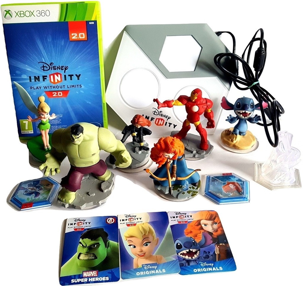 DISNEY INFINITY 2.0 PL + PORTAL + 6 FIGUREK 7821971042 oficjalne