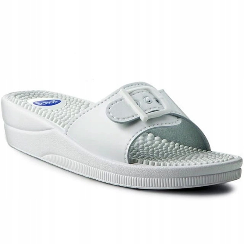 Damskie klapki Scholl new massage BIAŁY 39