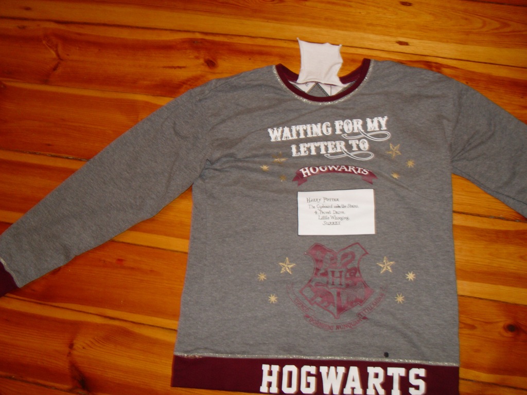 HARRY POTTER HOGWARTS EUR-38-40 SZARA BLUZA DWUSTR