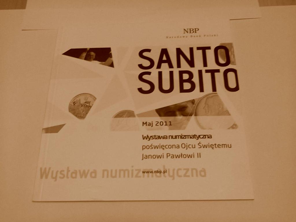 Piękny album "Santo Subito"- wystawa numizmatyczna