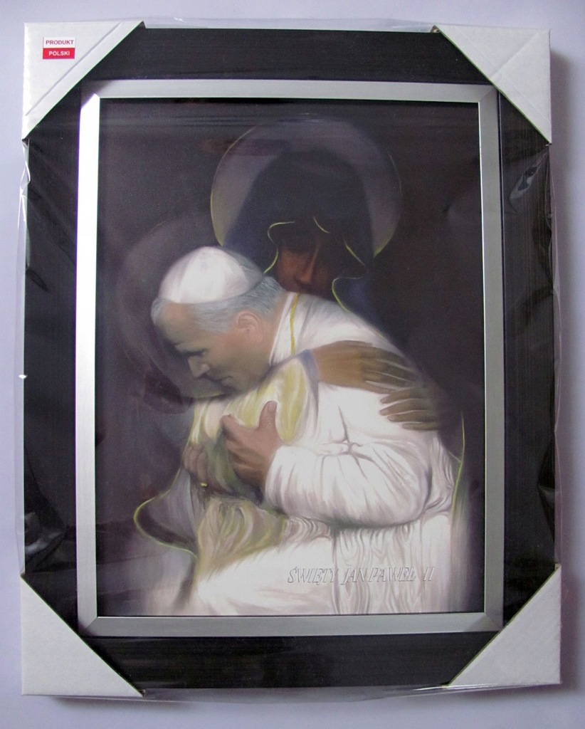 Papież Jan Paweł II w objęciach Czarnej Madonny