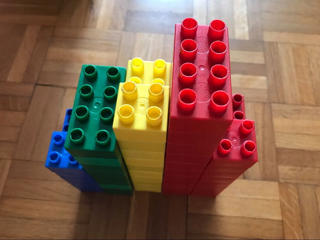 Klocki Mega Blocks kompatybilne z Lego duplo