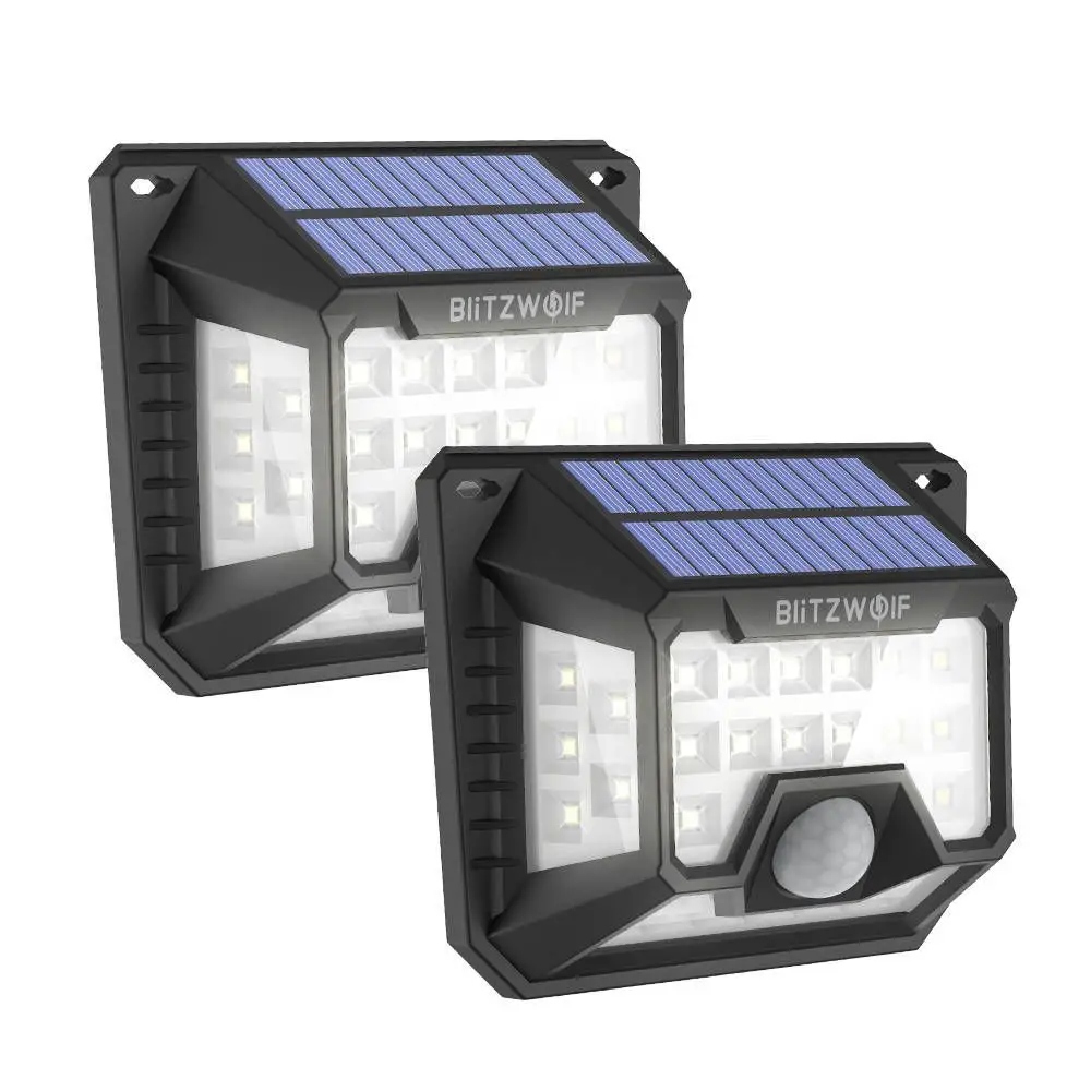 OUTLET ZEWNĘTRZNA LAMPA SOLARNA LED BLITZWOLF SM-OLT3 Z CZUJNIKIEM RUCHU