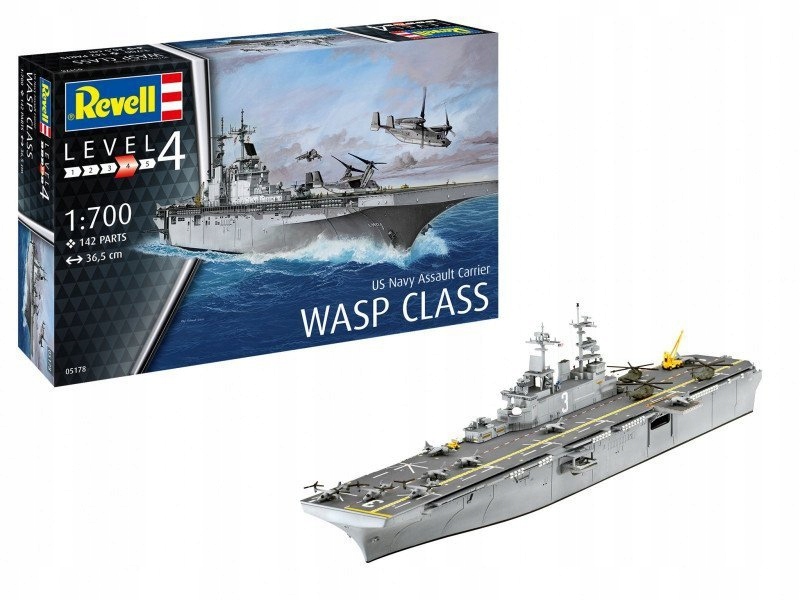Revell Model plastikowy US Navy Assault Carrier 1/