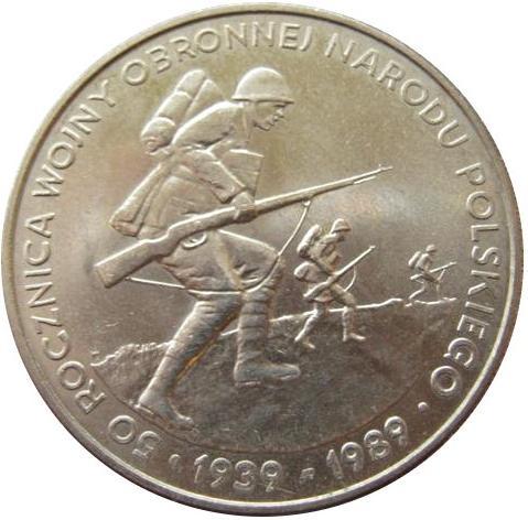 500 zł 1989 50 Rocznica Wojny Obronnej