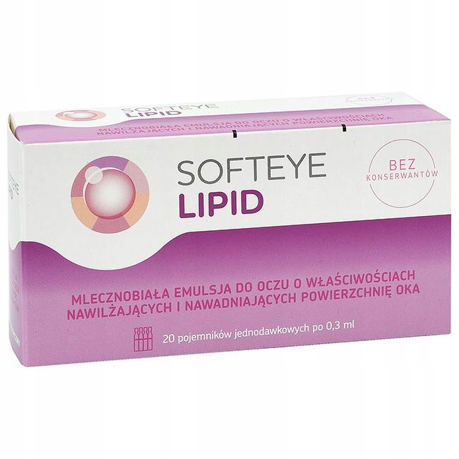 Softeye Lipid krople emulsja oczu nawliżająca 20x