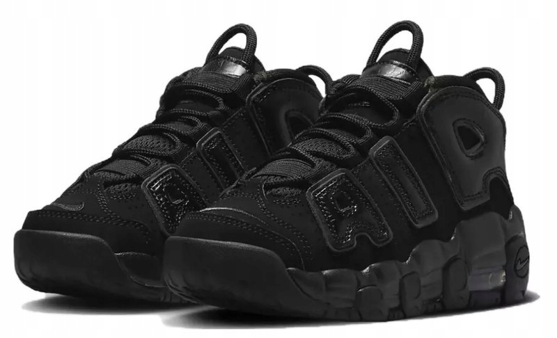 BUTY NIKE AIR MORE UPTEMPO TRIPLE BLACK ROZMIAR 31 ORYGINALNE