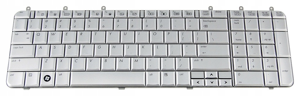 Klawiatura do laptopa HP COMPAQ Pavilion DV7-1000 SREBRNA NSK-H8001 52WZ2