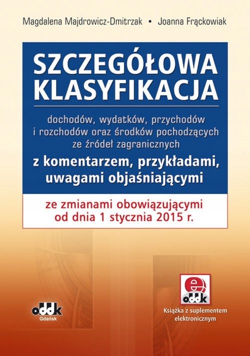 Szczegółowa klasyfikacja dochodów, wydatków