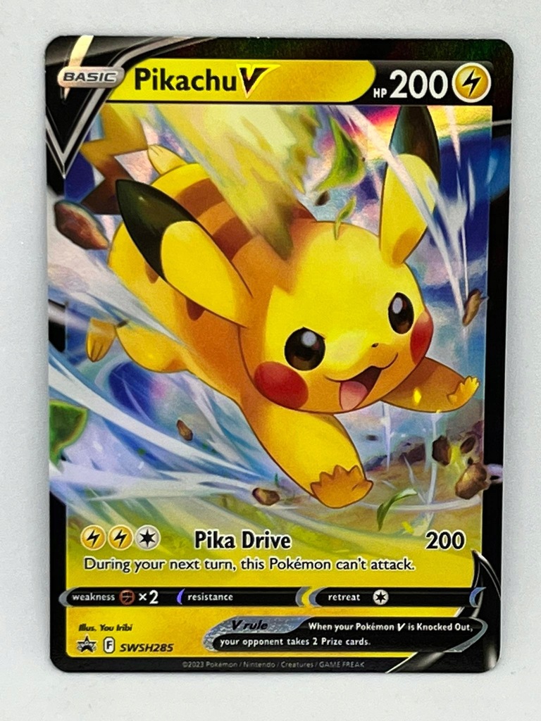 Pikachu V (Promo SWSH285 Crown Zenith VMax Box) 13639005686 oficjalne archiwum Allegro