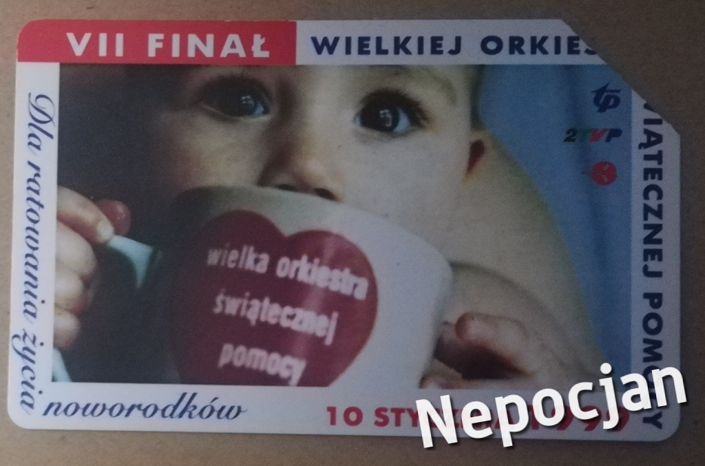 VII Finał WOŚP 1999 Karta Telefoniczna