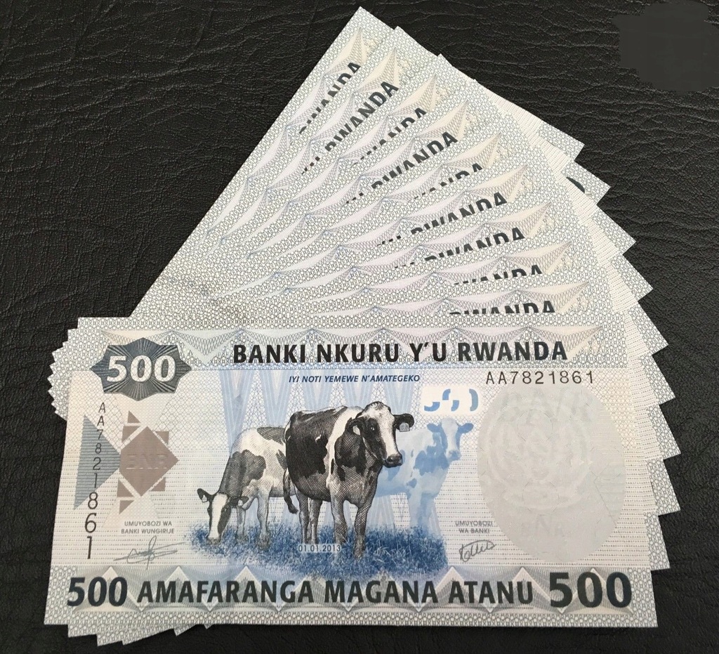 RWANDA 500 Francs 2013 P-38 UNC 10 Banknot