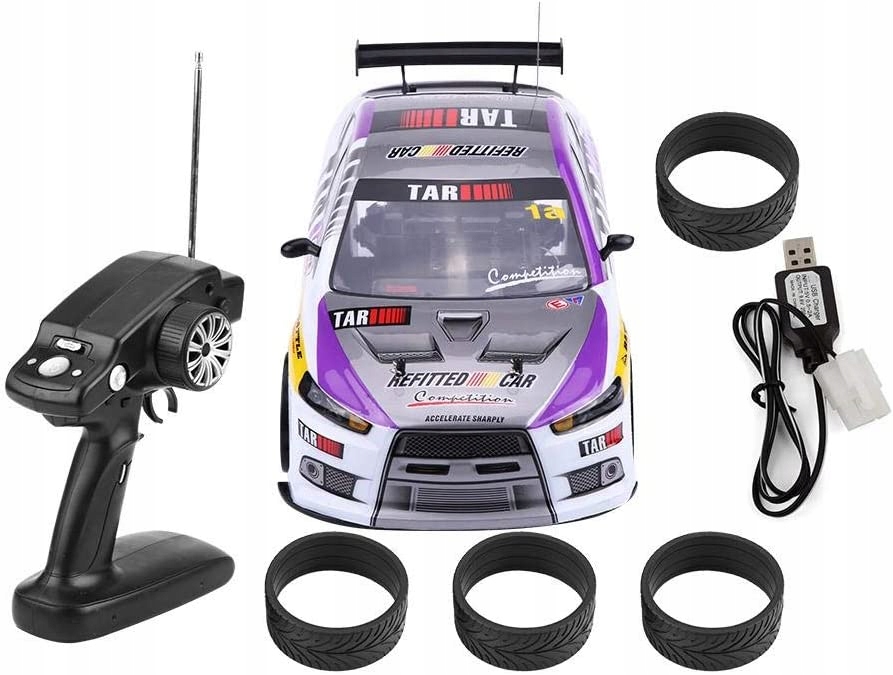 Auto samochód RC Drift 4WD 70km/h 1/10 + ładowarka