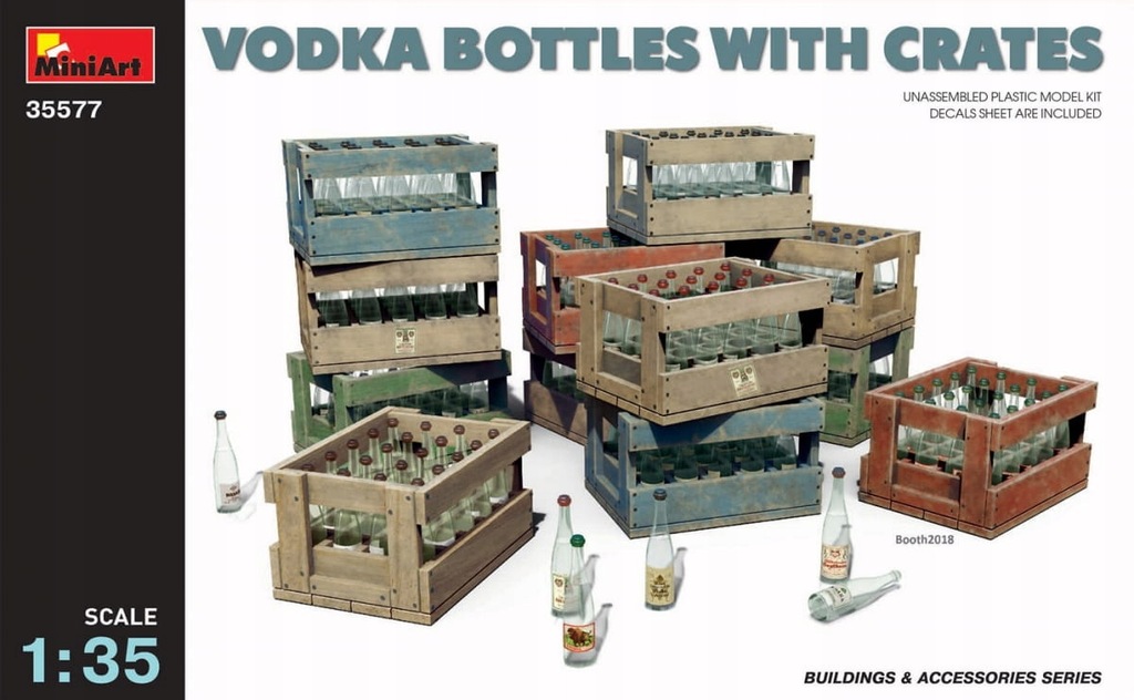 MINIART 35577 1:35 Vodka Bottles with Crates