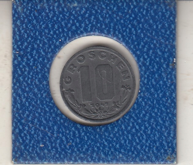 Austria 10 groszy 1947 stan 1