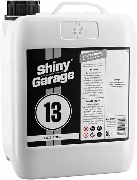 SHINY GARAGE FOIL FIXER PREPARAT DO NAKŁADANIA FOLII 5L