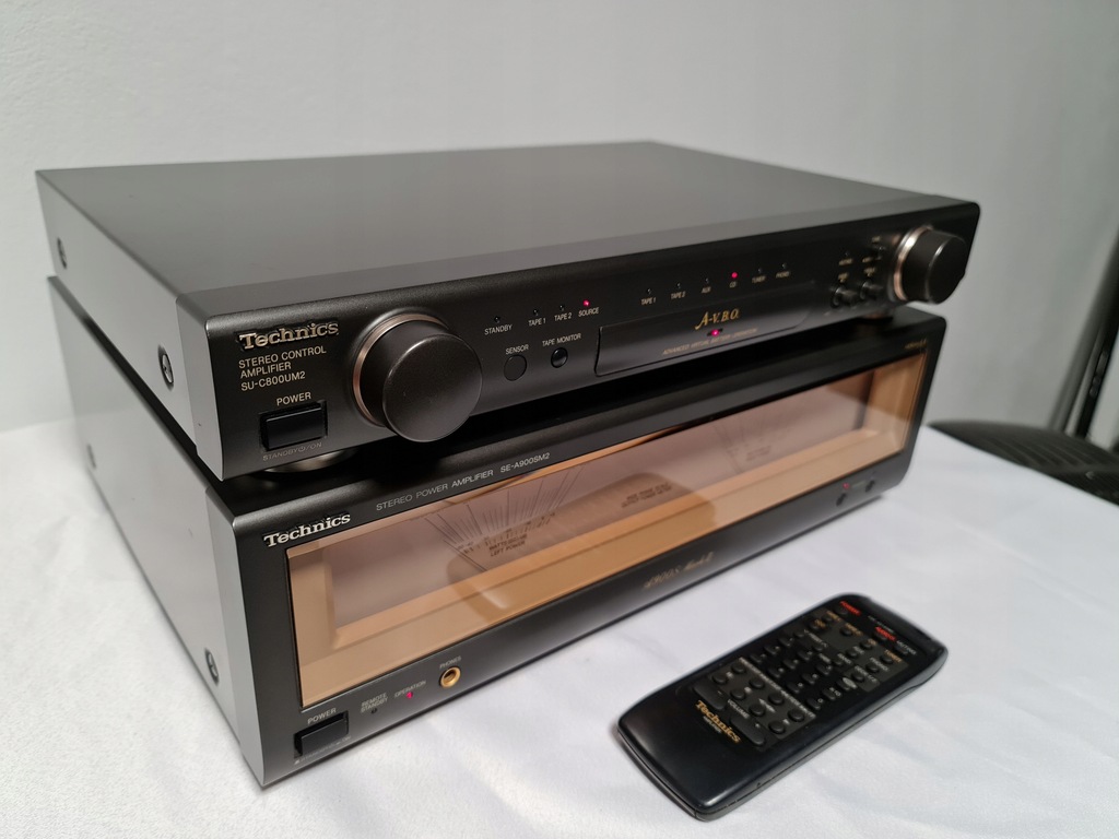 Wzmacniacz Technics SU-C800UM2+SE-A900SM2 + Pilot