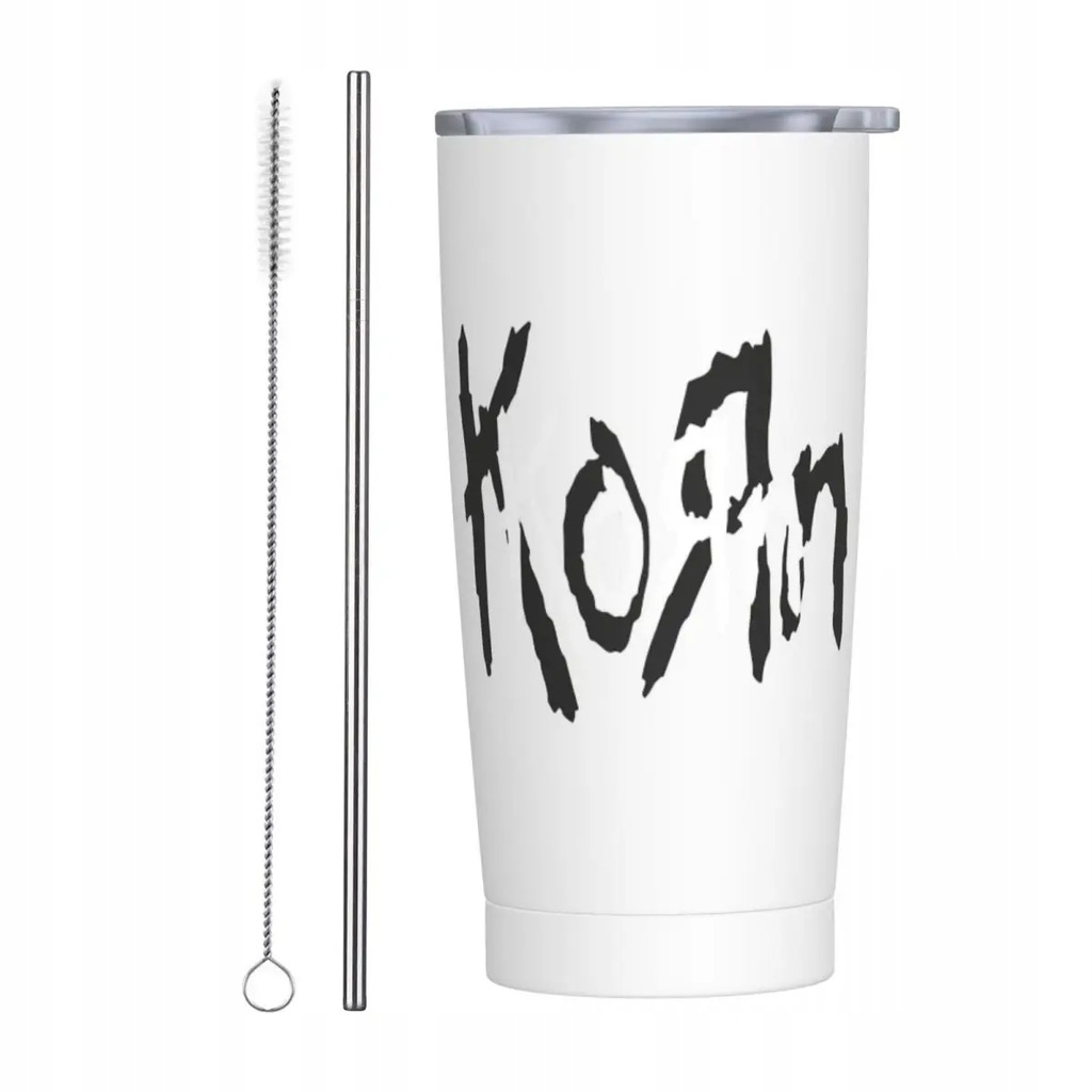Kubek samochodowy ze stali nierdzewnej Korn Rock Band Logo Kubki samochodow