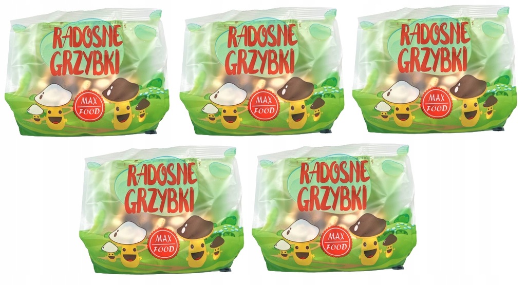 Radosne grzybki ciastka kruche z polewą 200g
