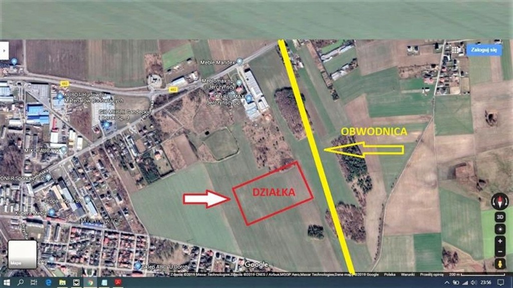 Działka, Kępno (gm.), Kępiński (pow.), 50100 m²