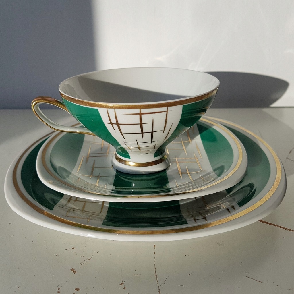 TRIO filiżanka DDR 60s vintage Veb Lichte porcelan