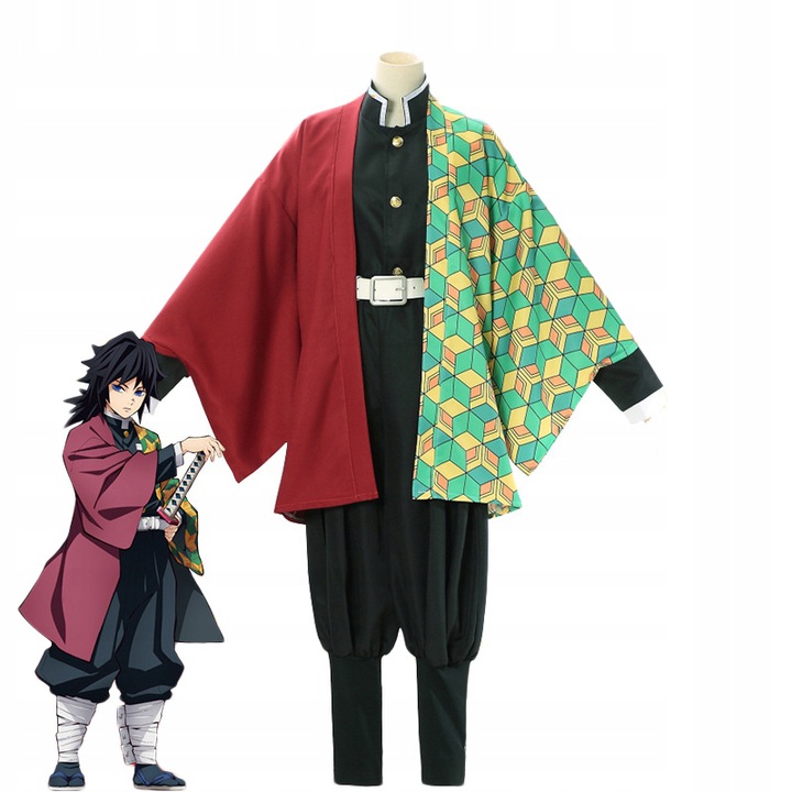 Demon Slayer Cosplay Tomioka Giyuu Anime Kostium