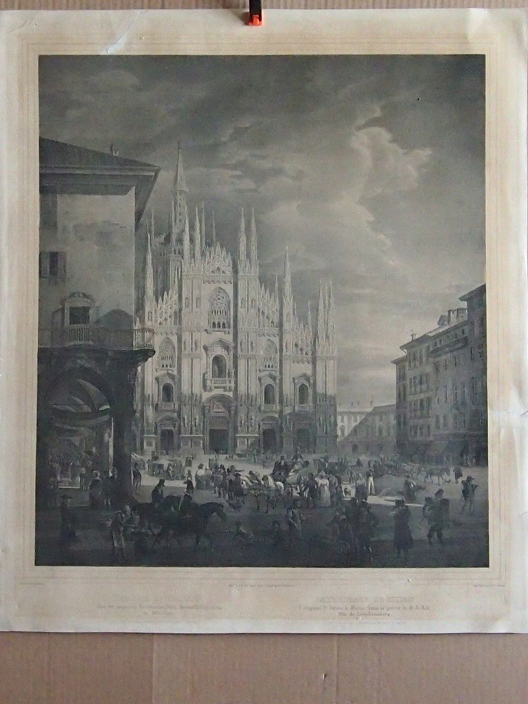 Sara grafika - Katedra w Mediolanie, 50x58cm