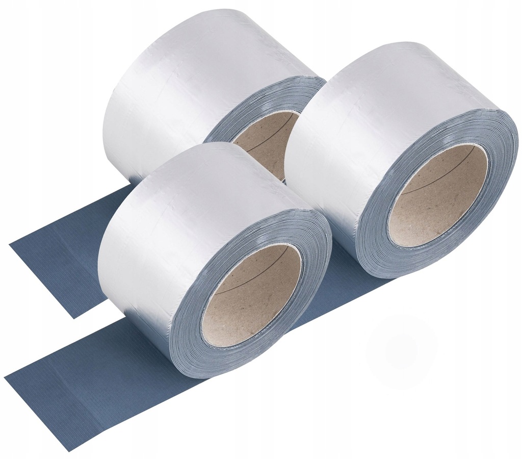 3x Butylowa Taśma DEKARSKA 100mm x 10mb ALUMINIUM