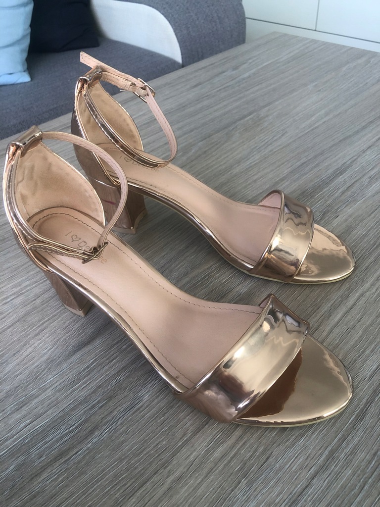 Sandały na słupku Deezee 38 Rosegold 11430171590 oficjalne