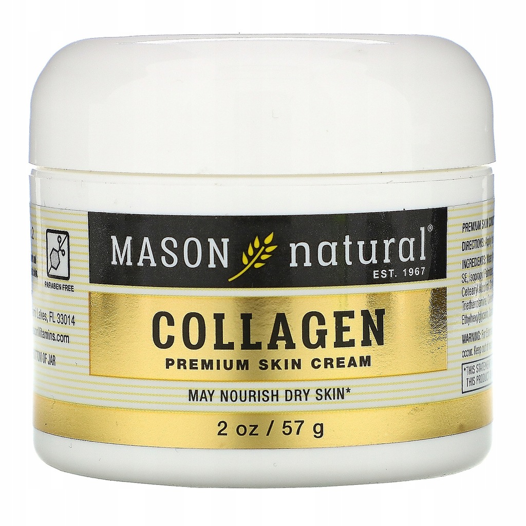 Mason Natural Krem kolagen i olej kokos.